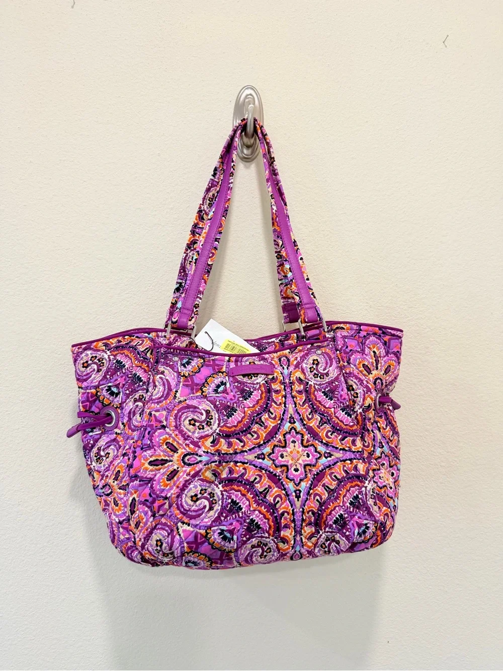 Vera Bradley Iconic Glenna Satchel Dream Tapestry NWT Retired Purple Paisley Bag